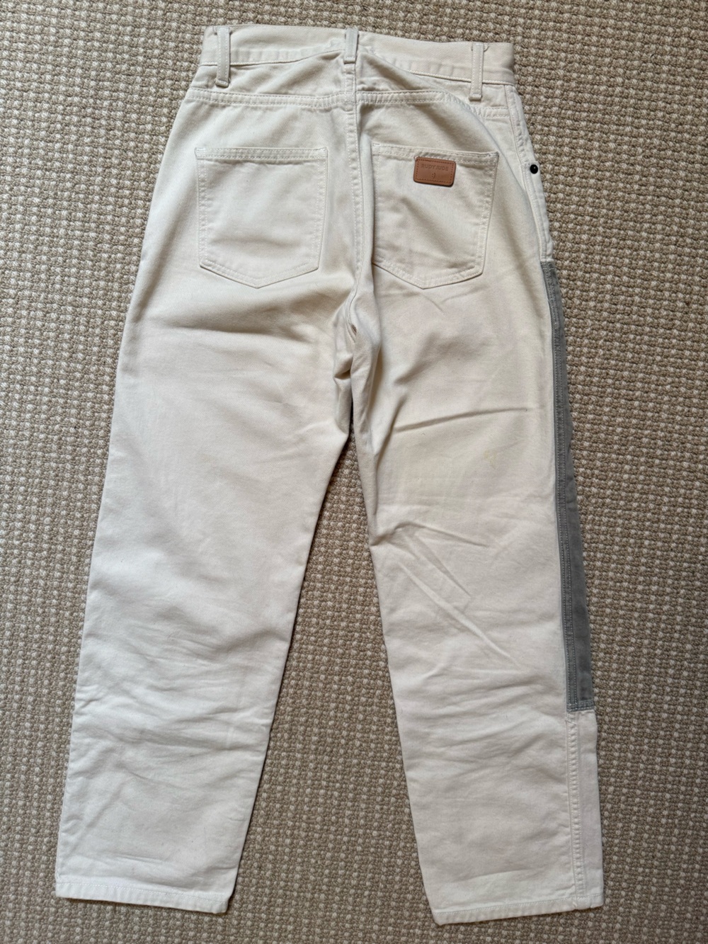 Rudy Jude Utility Jeans size 1 Natural and Sage Color Block - Picture 2 of 5